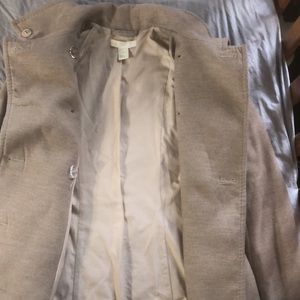 H&M tan double button winter coat. Size 2.